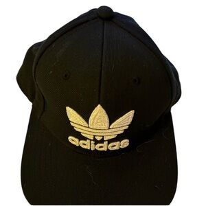 Adidas Black Hat with White Emblem